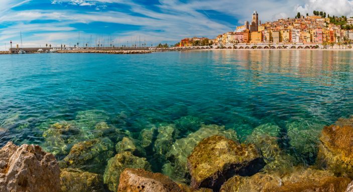 Menton sur la Côte d'Azur
