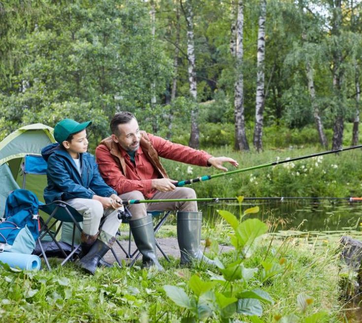 Camping pèche en France