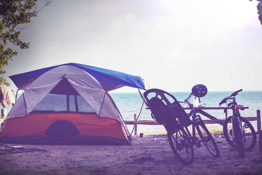 Bike camping